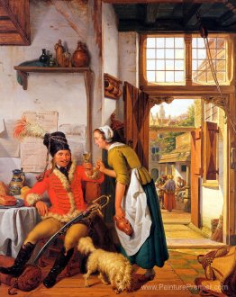 Intérieur avec soldat et femme de chambre Intérieur avec soldat et femme de chambre
