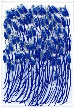 Tubes de peinture bleue Tubes de peinture bleue