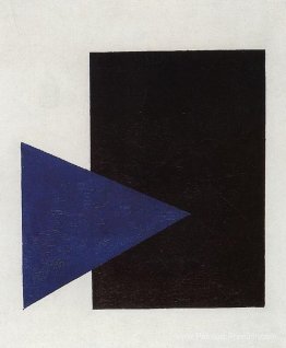 Suprématisme avec triangle bleu et carré noir Suprématisme avec triangle bleu et carré noir
