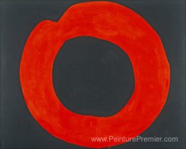 Cercle rouge sur noir Cercle rouge sur noir