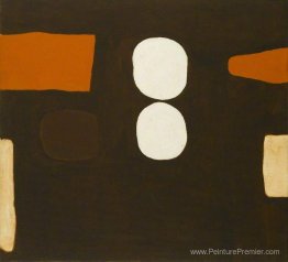 Brun foncé, orange et blanc Brun foncé, orange et blanc