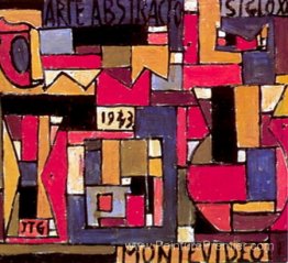Art abstrait dans cinq tons et complémentaires Art abstrait dans cinq tons et complémentaires
