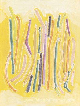Peinture de ligne jaune Peinture de ligne jaune