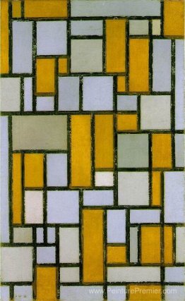 Composition avec gris et brun clair Composition avec gris et brun clair