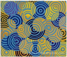 Interférences en bleu et jaune (n ° 642) Interférences en bleu et jaune (n ° 642)