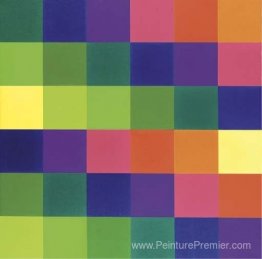 Six rangées de couleurs systématiques de brillants à lumineux Six rangées de couleurs systématiques de brillants à lumineux