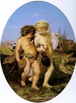 Bacchus ivre et Cupidon Bacchus ivre et Cupidon