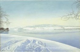 Blauer Wintertag mit Schienerberg Blauer Wintertag mit Schienerberg