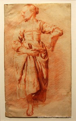 Étude d'une femme en robe paysanne Étude d'une femme en robe paysanne