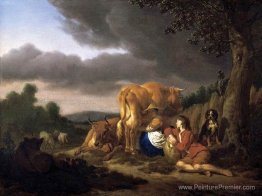 Traire une vache Traire une vache