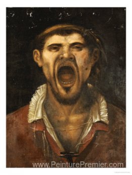 Un paysan, la tête et les épaules, criant Un paysan, la tête et les épaules, criant