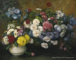 Fleurs en trois vases Fleurs en trois vases