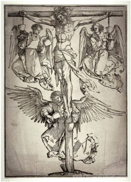 Christ sur la croix avec trois anges Christ sur la croix avec trois anges