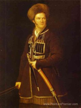 Autoportrait dans une combinaison d'un guerrier caucasien Autoportrait dans une combinaison d'un guerrier caucasien