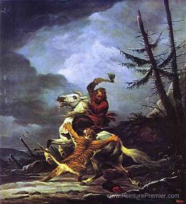 Cosaque combattant un tigre Cosaque combattant un tigre
