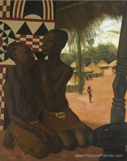 Titi et Naranghe, filles du chef Eki Bondo Titi et Naranghe, filles du chef Eki Bondo