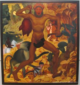 Homme avec un singe Homme avec un singe