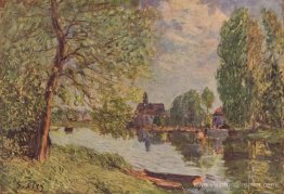 Paysage fluvial par Moret Sur Loing Paysage fluvial par Moret Sur Loing