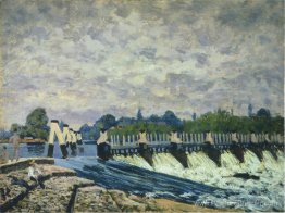 Molesey Weir à Hampton Court Morning Molesey Weir à Hampton Court Morning