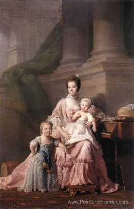 Reine Charlotte avec ses deux enfants Reine Charlotte avec ses deux enfants