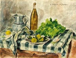 La bouteille de vin blanc La bouteille de vin blanc