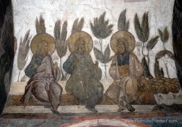 Le dernier jugement: Jacob, Abraham et Isaac dans le ciel Le dernier jugement: Jacob, Abraham et Isaac dans le ciel