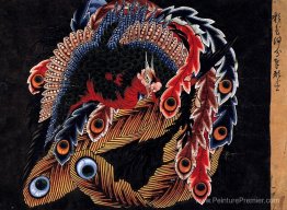 Plafond du temple de Ganshoin à Obuse Plafond du temple de Ganshoin à Obuse