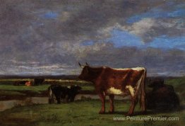 Vaches près des jetons Vaches près des jetons