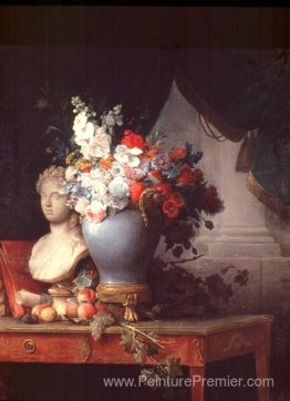 Vase de fleurs avec un buste de flore Vase de fleurs avec un buste de flore