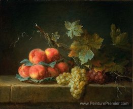 Nature morte avec les pêches et les raisins Nature morte avec les pêches et les raisins