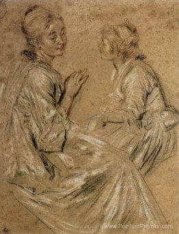 Deux femmes assises Deux femmes assises