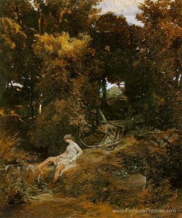 Nymphe par la fontaine Nymphe par la fontaine