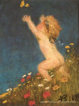 Putto et papillon Putto et papillon