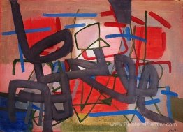 Komposition en rot und blau Komposition en rot und blau