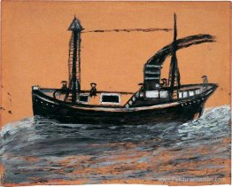 Navire à vapeur noir Navire à vapeur noir