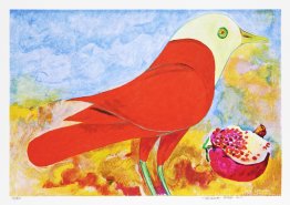 Attachez vermelho e romã Attachez vermelho e romã