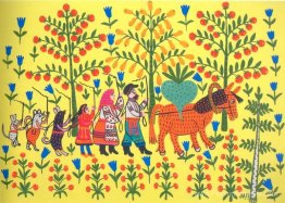 Ola Man et la vieille femme portent un navet Ola Man et la vieille femme portent un navet