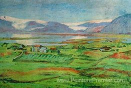 De Hornafjörður, la ferme Stóra-Lág, sud-est de l'Islande De Hornafjörður, la ferme Stóra-Lág, sud-est de l'Islande