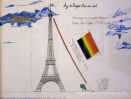 Rainbow Tower Eiffel Progetto Schizzo Rainbow Tower Eiffel Progetto Schizzo