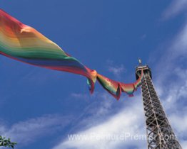 300 mètres Rainbow Eiffel Tower Project, Paris 300 mètres Rainbow Eiffel Tower Project, Paris