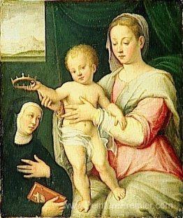 Vierge et enfant avec saint Vierge et enfant avec saint