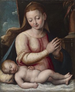 Madonna adorant l'enfant Madonna adorant l'enfant