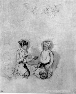 L'empereur Akbar et son fils, le futur Eperor Djahângir L'empereur Akbar et son fils, le futur Eperor Djahângir