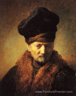 Buste d'un vieil homme dans une casquette de fourrure Buste d'un vieil homme dans une casquette de fourrure