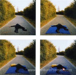 Sur la route d'un nouveau néo-plastique, Weskapelle, Hollande Sur la route d'un nouveau néo-plastique, Weskapelle, Hollande