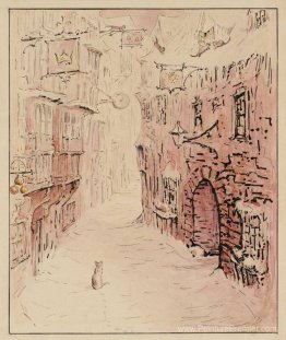 Simpkin dans la rue neigeuse Simpkin dans la rue neigeuse