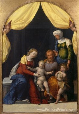 Sainte Famille avec l'enfant Saint Jean et Saint Elizabeth Sainte Famille avec l'enfant Saint Jean et Saint Elizabeth