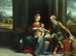 Madonna et enfant et St Jerome Madonna et enfant et St Jerome