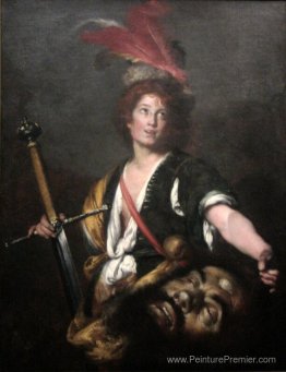 David avec la tête de Goliath David avec la tête de Goliath