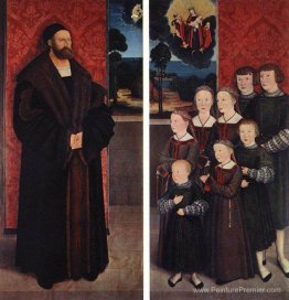 Portrait de Conrad Rehlinger et de ses enfants Portrait de Conrad Rehlinger et de ses enfants